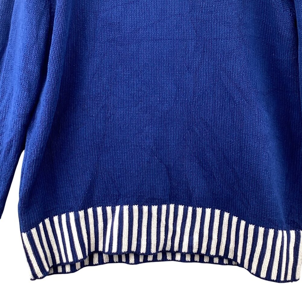 Christmas Men’s Sweater Santa Jingle Blue‎ Size XL Xlarge Booty Santa Bells - Picture 10 of 12